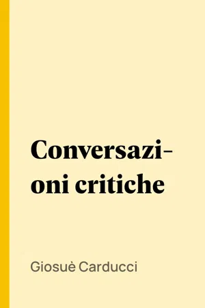 Conversazioni critiche