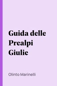 Guida delle Prealpi Giulie_cover