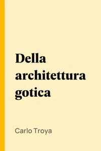 Della architettura gotica_cover