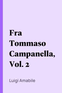 Fra Tommaso Campanella, Vol. 2_cover