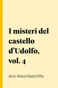 I misteri del castello d'Udolfo, vol. 4_cover