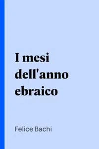 I mesi dell'anno ebraico_cover