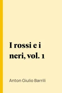 I rossi e i neri, vol. 1_cover