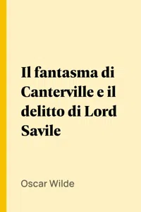 Il fantasma di Canterville e il delitto di Lord Savile_cover