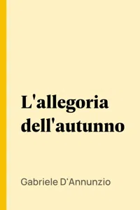 L'allegoria dell'autunno_cover