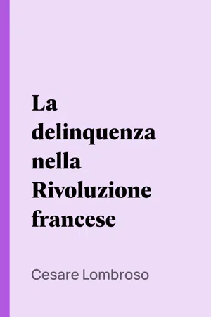 La delinquenza nella Rivoluzione francese