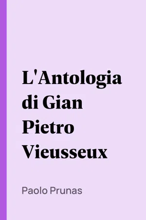 L'Antologia di Gian Pietro Vieusseux