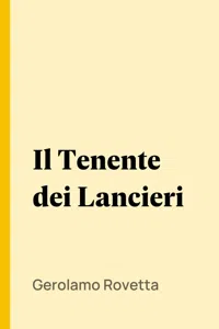 Il Tenente dei Lancieri_cover