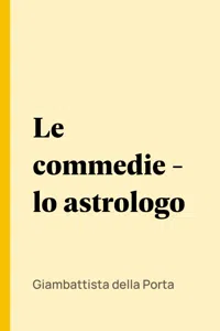 Le commedie - lo astrologo_cover