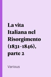 La vita Italiana nel Risorgimento, parte 2_cover