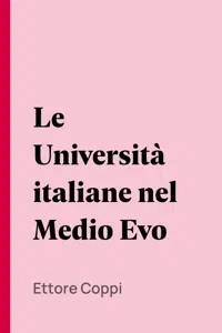 Le Università italiane nel Medio Evo_cover