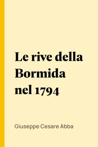 Le rive della Bormida nel 1794_cover