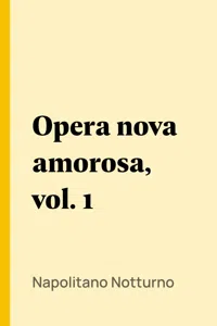 Opera nova amorosa, vol. 1_cover