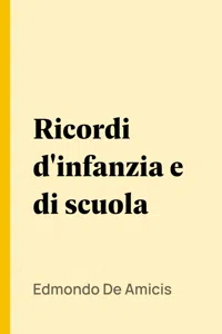 Ricordi d'infanzia e di scuola_cover