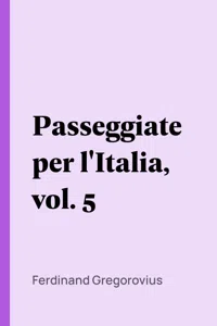 Passeggiate per l'Italia, vol. 5_cover