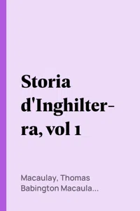 Storia d'Inghilterra, vol 1_cover