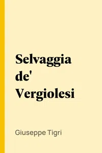 Selvaggia de' Vergiolesi_cover