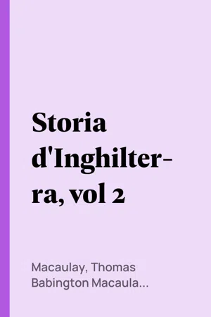 Storia d'Inghilterra, vol 2