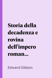 Storia della decadenza e rovina dell'impero romano, volume 05_cover