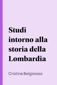 Studi intorno alla storia della Lombardia_cover