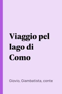 Viaggio pel lago di Como_cover