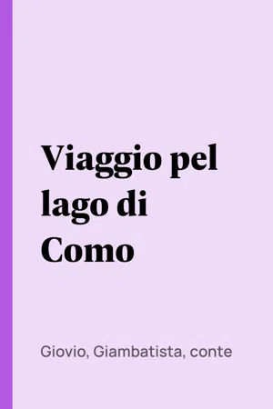 Viaggio pel lago di Como