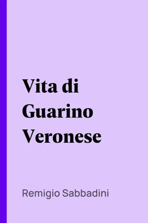 Vita di Guarino Veronese