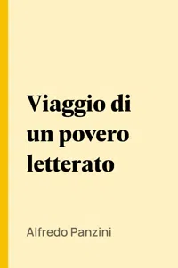 Viaggio di un povero letterato_cover