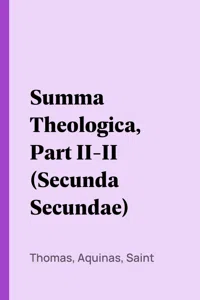 Summa Theologica, Part II-I_cover