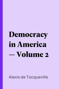Democracy in America — Volume 2_cover