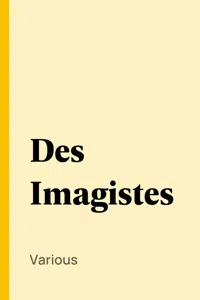 Des Imagistes_cover