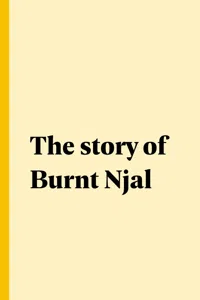 The story of Burnt Njal_cover