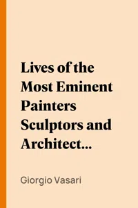 Lives of the Most Eminent Painters Sculptors and Architects, Vol. 04_cover