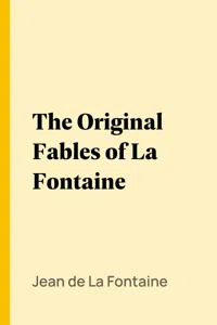 The Original Fables of La Fontaine_cover