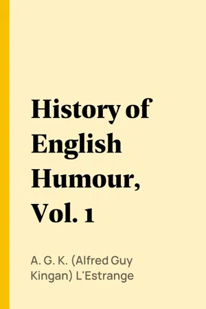 History of English Humour, Vol. 1