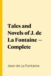 Tales and Novels of J. de La Fontaine — Complete_cover