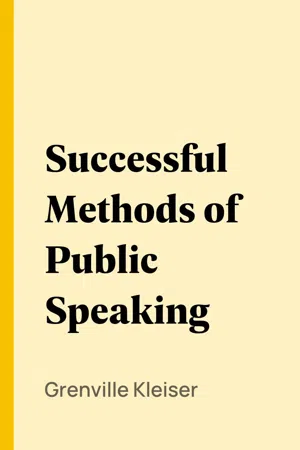 Successful Methods of Public Speaking