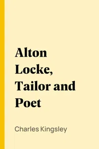 Alton Locke, Tailor and Poet_cover