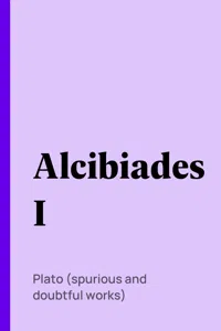 Alcibiades I_cover