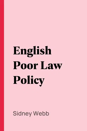 English Poor Law Policy