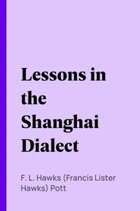 Lessons in the Shanghai Dialect_cover