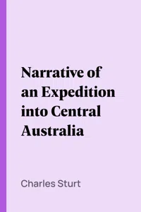Narrative of an Expedition into Central Australia_cover