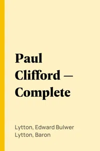 Paul Clifford — Complete_cover