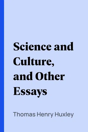 Science and Culture, and Other Essays