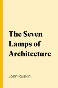 The Seven Lamps of Architecture_cover