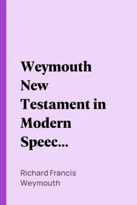 Weymouth New Testament in Modern Speech, Romans_cover