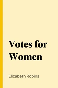 Votes for Women_cover