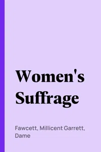 Women's Suffrage_cover