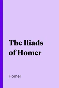 The Iliads of Homer_cover