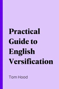 Practical Guide to English Versification_cover